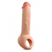 Телесная насадка-удлинитель Thrive 8.75 Inch Realistic Penis Extender Sleeve - 22,2 см. - Blush Novelties - в Севастополе купить с доставкой