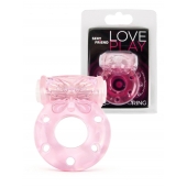 Розовое эрекционное виброкольцо с бабочкой - 1137 - в Севастополе купить с доставкой