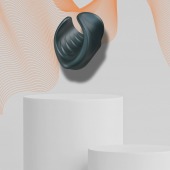 Серый сквозной мастурбатор с вибрацией Manwan Starter - Manwan - в Севастополе купить с доставкой