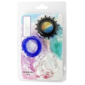 Набор из 3 эрекционных колец разного цвета и рельефа - Boys of Toys - в Севастополе купить с доставкой