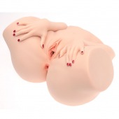 Телесный мастурбатор-полуторс Barbie - Naked Factory - в Севастополе купить с доставкой