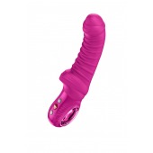 Лиловый вибратор Tiger с ребрышками - 22,5 см. - Fun Factory