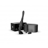 Черная секс-машина с функцией нагрева, насадками и присоской Sesh - Zalo - купить с доставкой в Севастополе