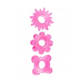 Комплект из 3 розовых эрекционных колец - Erowoman-Eroman - в Севастополе купить с доставкой