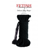 Черная веревка для фиксации Deluxe Silky Rope - 9,75 м. - Pipedream - купить с доставкой в Севастополе