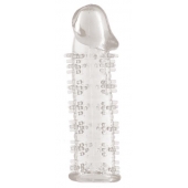 Гелевая прозрачная насадка с шипами - 12 см. - Toyfa Basic - в Севастополе купить с доставкой