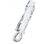 Прозрачная насадка с петлёй для фиксации - 14 см. - ToyFa - в Севастополе купить с доставкой