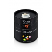Массажная свеча с ароматом бубль-гума Bougie de Massage Gourmande Bubble Gum - 80 мл. - Plaisir Secret - купить с доставкой в Севастополе