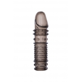 Дымчатая закрытая насадка ToyFa XLover с чешуйками и пупырышками - 13,5 см. - ToyFa - в Севастополе купить с доставкой