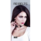 Чёрный чокер-кляп Iman Black - Rebelts - купить с доставкой в Севастополе
