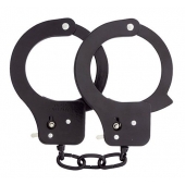 Чёрные наручники из листового металла BONDX METAL CUFFS BLACK - Dream Toys - купить с доставкой в Севастополе