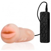 Мастурбатор-ротик с вибрацией REALSTUFF VIBRATING MASTURBATOR MOUTH - Dream Toys - в Севастополе купить с доставкой