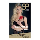 Пластиковая метелочка с красными пёрышками Small Feather Tickler - 32 см. - Blush Novelties - купить с доставкой в Севастополе