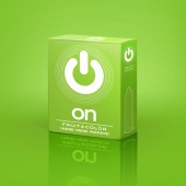 Цветные ароматизированные презервативы ON) Fruit   Color - 3 шт. - ON) - купить с доставкой в Севастополе