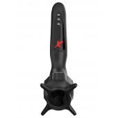 Чёрный вибростимулятор для головки члена с эффектом всасывания Vibrating Roto-Sucker - Pipedream - в Севастополе купить с доставкой