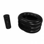 Чёрное эрекционное виброкольцо Stretch - Bathmate - в Севастополе купить с доставкой