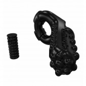 Чёрное эрекционное виброкольцо Tickle - Bathmate - в Севастополе купить с доставкой