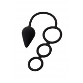 Тройное эрекционное кольцо с анальным хвостом Drop M-size - Erotist Adult Toys - в Севастополе купить с доставкой