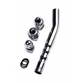 Металлический анальный душ с тремя насадками - ToyFa - купить с доставкой в Севастополе