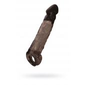 Чёрная насадка на пенис Tс подхватом - 19,5 см. - ToyFa - в Севастополе купить с доставкой