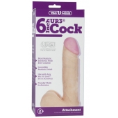 Ультра реалистичная насадка Vac-U-Lock  6  ULTRASKYN Cock - 17,3 см. - Doc Johnson - купить с доставкой в Севастополе