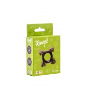 Чёрное эрекционное кольцо Rings Screw - Lola Games - в Севастополе купить с доставкой