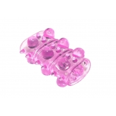 Розовая насадка на пенис Rings Armour - Lola Games - в Севастополе купить с доставкой