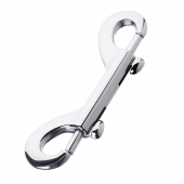 Серебристый двухсторонний карабин TOYFA Metal - ToyFa - купить с доставкой в Севастополе