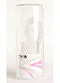 Прозрачная гелевая насадка с клиторальным отростком - 13 см. - Toyfa Basic - в Севастополе купить с доставкой