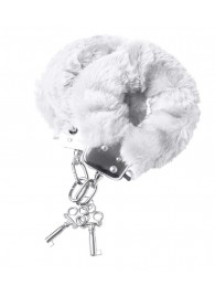 Наручники с белой меховой опушкой - ToyFa - купить с доставкой в Севастополе