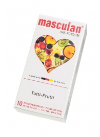 Жёлтые презервативы Masculan Ultra Tutti-Frutti с фруктовым ароматом - 10 шт. - Masculan - купить с доставкой в Севастополе