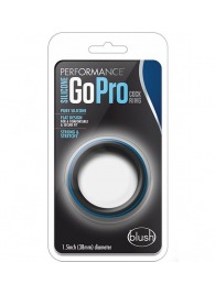 Черно-синее эрекционное кольцо Silicone Go Pro Cock Ring - Blush Novelties - в Севастополе купить с доставкой