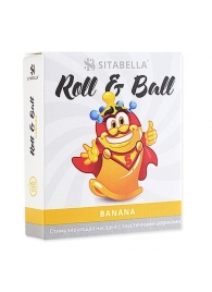 Стимулирующий презерватив-насадка Roll   Ball Banana - Sitabella - купить с доставкой в Севастополе