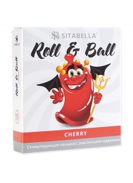 Стимулирующий презерватив-насадка Roll   Ball Cherry - Sitabella - купить с доставкой в Севастополе