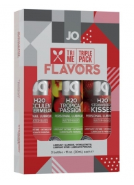 Подарочный набор ароматизированных лубрикантов Tri-Me Triple Pack Flavors - System JO - купить с доставкой в Севастополе