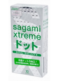 Презервативы Sagami Xtreme Type-E с точками - 10 шт. - Sagami - купить с доставкой в Севастополе