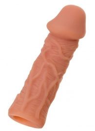 Телесная реалистичная насадка KOKOS Extreme Sleeve 05 с дополнительной стимуляцией - 12,7 см. - KOKOS - в Севастополе купить с доставкой