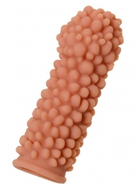 Телесная реалистичная насадка KOKOS Extreme Sleeve 08 с дополнительной стимуляцией - 12,7 см. - KOKOS - в Севастополе купить с доставкой