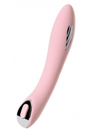 Розовый силиконовый вибратор с электростимуляцией TESLA G-POINT - 21 см. - ToyFa - купить с доставкой в Севастополе