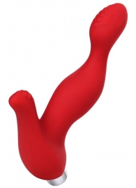 Красный силиконовый вибростимулятор простаты Proman - 12,5 см. - ToyFa - в Севастополе купить с доставкой