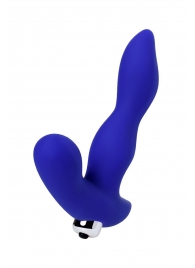 Синий силиконовый вибростимулятор простаты Stroman - 14,5 см. - ToyFa - в Севастополе купить с доставкой