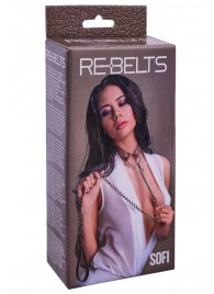 Коричневый поводок и чокер с кольцом Sofi - Rebelts - купить с доставкой в Севастополе
