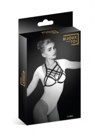 Черная упряжь на грудь Clara - Bijoux Pour Toi - купить с доставкой в Севастополе
