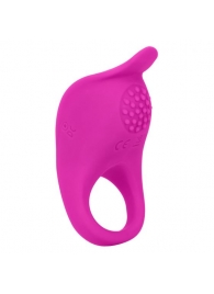 Ярко-розовое эрекционное виброкольцо Silicone Rechargeable Teasing Enhancer - California Exotic Novelties - в Севастополе купить с доставкой