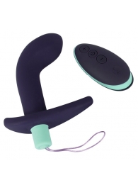 Темно-фиолетовый вибростимулятор простаты с пультом ДУ Remote Controlled Prostate Plug - Orion - в Севастополе купить с доставкой