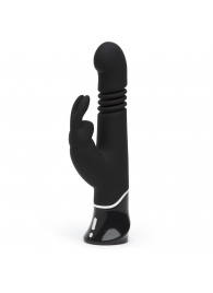 Черный хай-тек вибратор Greedy Girl Thrusting Rabbit Vibrator - 22,8 см. - Fifty Shades of Grey