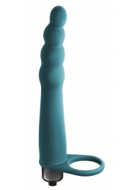 Зеленая вибронасадка для двойного проникновения Bramble - 16,5 см. - Lola Games - купить с доставкой в Севастополе