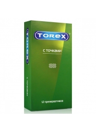 Текстурированные презервативы Torex  С точками  - 12 шт. - Torex - купить с доставкой в Севастополе