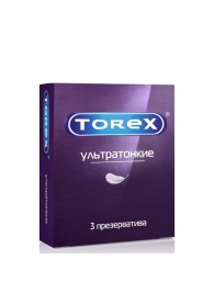 Презервативы Torex  Ультратонкие  - 3 шт. - Torex - купить с доставкой в Севастополе