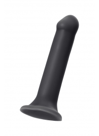 Черный фаллос на присоске Silicone Bendable Dildo XL - 20 см. - Strap-on-me - купить с доставкой в Севастополе